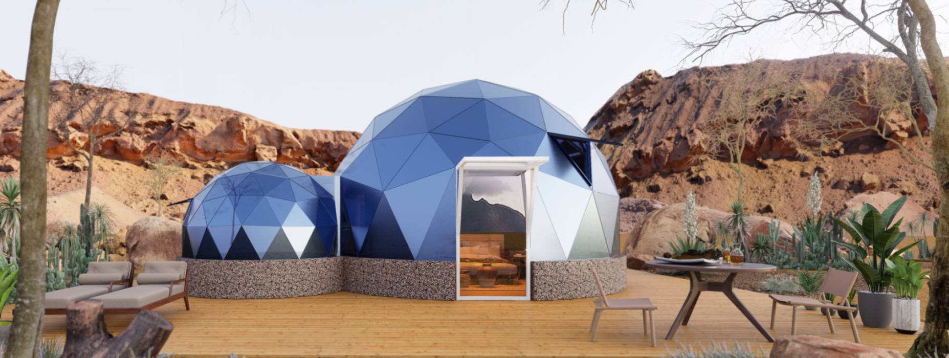 德城区球形智能光伏玻璃星空房